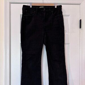 Madewell Size 30 Curvy Kick Out Black Jeans